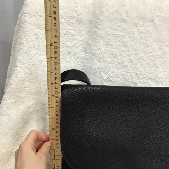 VTG Coach Sonoma Black Flap Crossbody Bag 90s Pebbled Leather Classic City - Picture 10 of 14